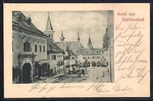 AK Sarleinsbach, Strassenpartie im Ort