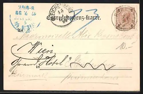 AK Rohrbach, Totalansicht mit Bergkirche, Feldern, Bauer mit Ochsengespann