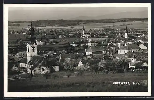AK Oberwart /Stmk., Teilansicht mit Kirche