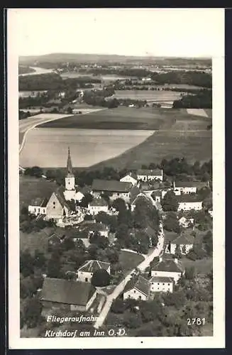 AK Kirchdorf a. Inn, Ortsansicht aus der Vogelschau