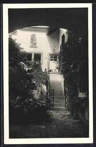 AK Eisenstadt, Josef Haydns Wohnhaus, Hofansicht
