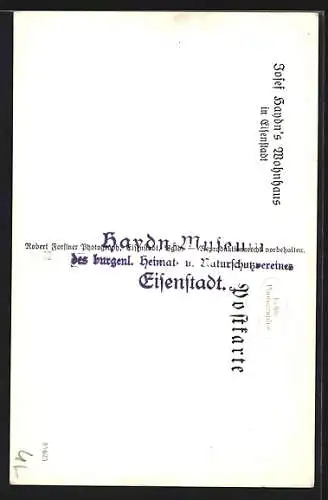 AK Eisenstadt, Josef Haydns Wohnhaus, Hofansicht