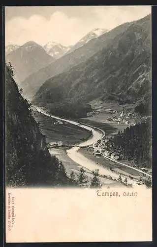 AK Tumpen, Ortspartie im Gebirge