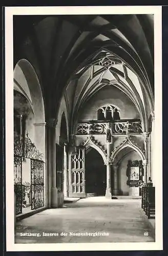 AK Salzburg, Inneres der Nonnenbergkirche