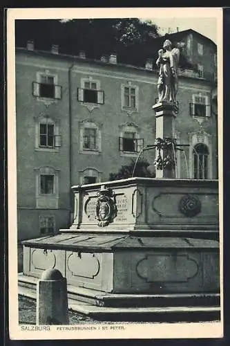 AK Salzburg, St. Peter, Petrusbrunnen