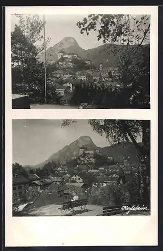 AK Kufstein, Ortsansichten mit Bergspitze