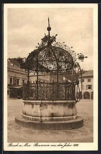 AK Bruck a. Mur, Brunnen von 1626