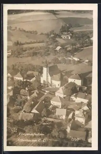 AK Offenhausen /O.-D., Ortsansicht vom Flugzeug aus