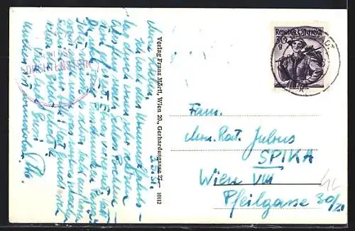 AK Schloss Forchtenstein /Burgenland, Ansicht mit Talblick