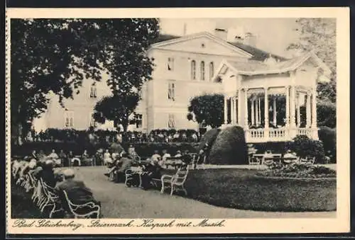 AK Bad Gleichenberg /Steiermark, Kurpark mit Musik