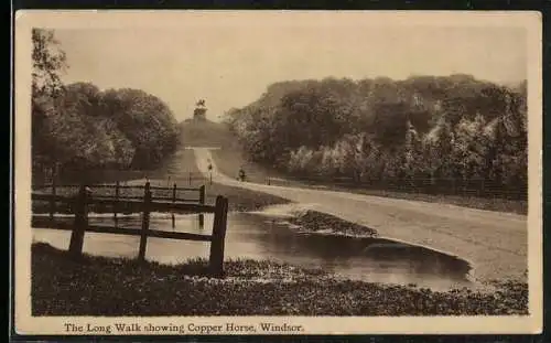 AK Windsor, The Long Walk showing Copper Horse