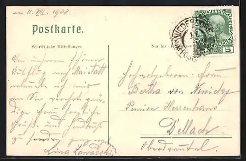 AK Bad Maistatt, Ortspartie mit Kirche