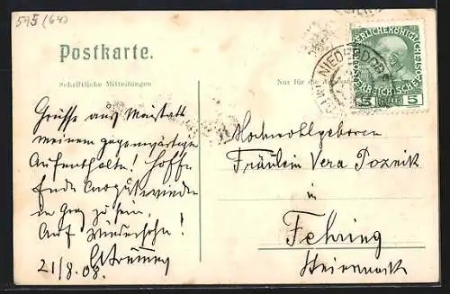 AK Bad Maistatt, Ortspartie mit Kirche