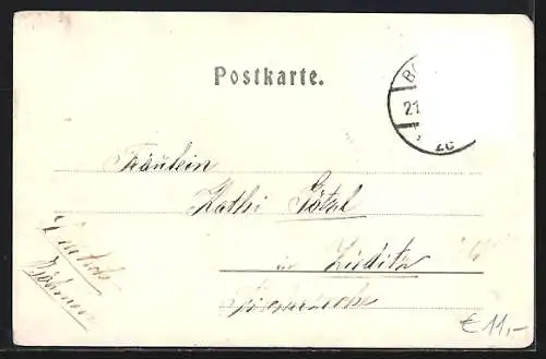 AK Gries, Ortspartie mit Gescheibtem Turm