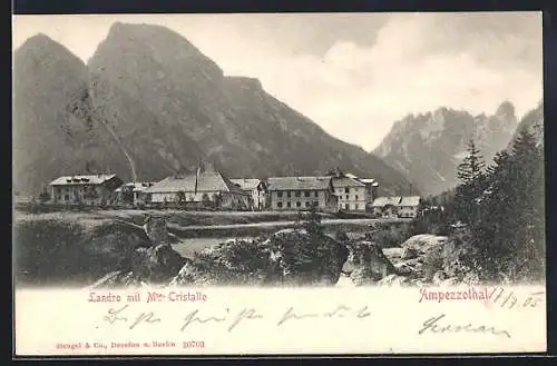 AK Landro /Ampezzothal. Landro mit Mte. Cristallo