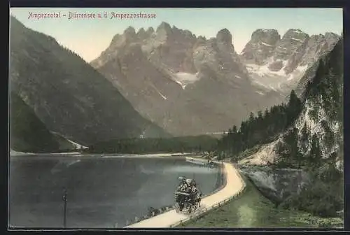 AK Cortina, Ampezzotal, Dürrensee und die Ampezzostrasse