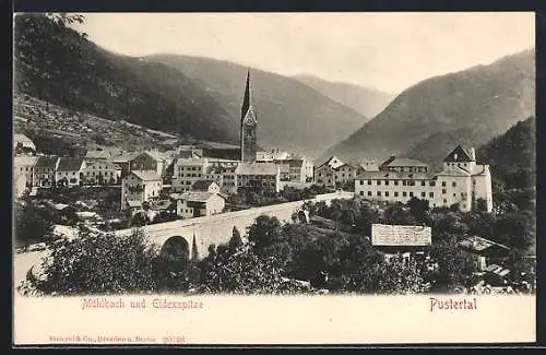 AK Mühlbach und Eidexspitze im Pusterthal, Totalansicht