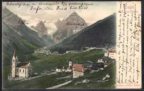 AK Trafoi, Ortsansicht und neue Kirche