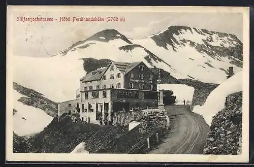 AK Stilfserjochpass, Hotel Ferdinandshöhe
