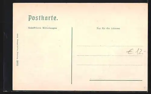 AK Mals, Ortsansicht mit dem Ortler