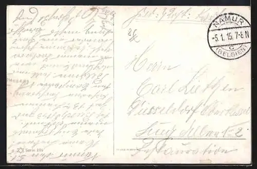 Künstler-AK Hahn, Truthahn und männlicher Pfau