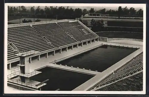 AK Berlin, Schwimmstadion mit Sprungturm auf dem Reichssportfeld