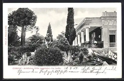 AK Corfou, Villa Imperiale-Jardin