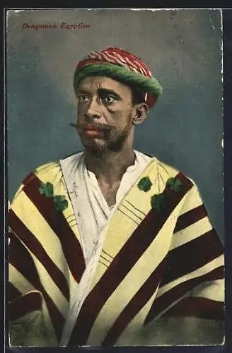 AK Dragoman Egyptien, arabische Volkstypen