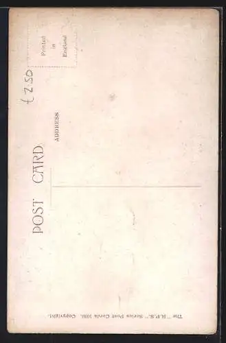 Künstler-AK George Ernest Studdy: Bonzo rutscht auf einem Tablett vom Tisch