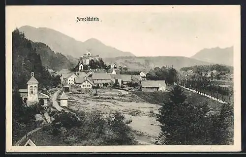 AK Arnoldstein, Ortsansicht aus der Vogelschau