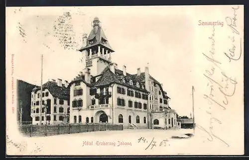 AK Semmering, Hotel Erzherzog Johann