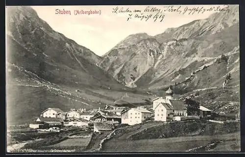 AK Stuben, Blick zum Ort