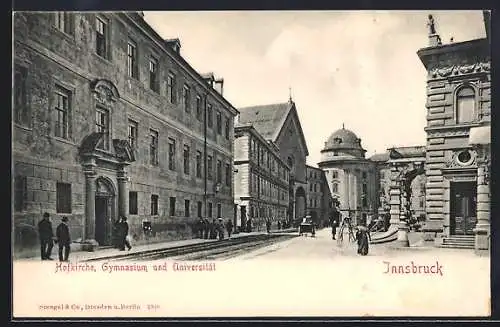 AK Innsbruck, Hofkirche, Gymnasium und Universität