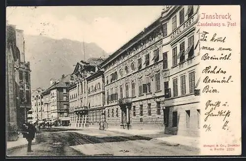 AK Innsbruck, Landeshaus und Post