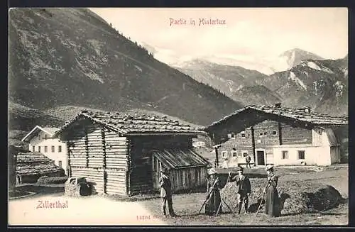 AK Hintertux /Zillerthal, Partie im Ort