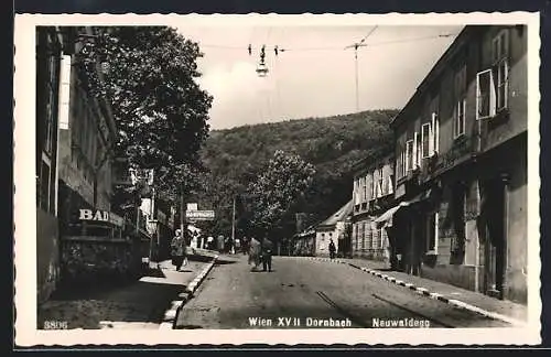 AK Wien-Dornbach, Strassenpartie Neuwaldegg, Fleischhauer Ferdinand Hirss & Sohn
