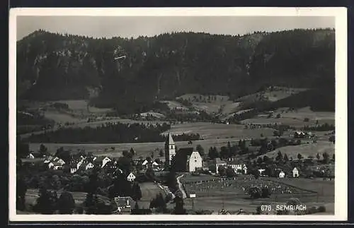 AK Semriach, Ortsansicht aus der Vogelschau