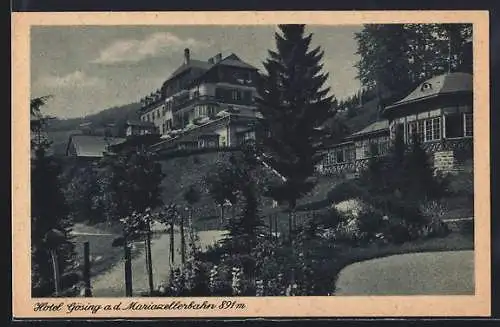 AK Gösing /Mariazellerbahn, Hotel und Wandelgang