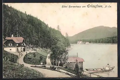 AK Mariazell, Hotel Herrenhaus am Erlaufsee