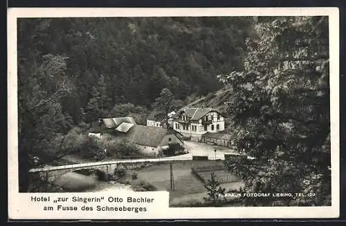 AK Schneeberg, Hotel zur Singerin von Otto Bachler