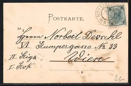 AK Hofkirchen /Mühlkreis, Teilansicht mit Kirche