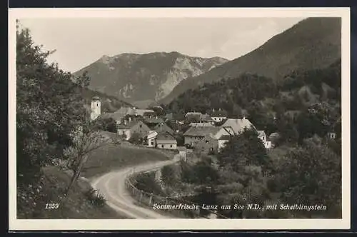 AK Lunz am See, Ortsansicht mit Scheiblingstein