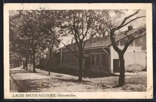 AK Bruck-Neudorf, Lager mit Schiesshallen