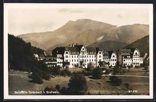AK Enzenbach b. Gratwein, Heilstätte mit Bergen