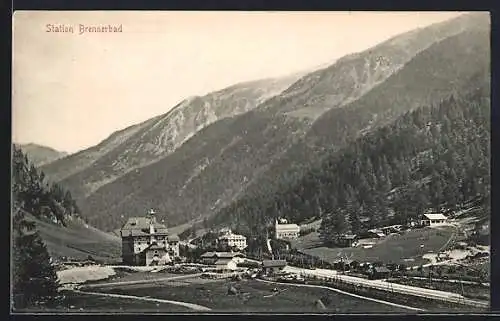 AK Brennerbad, Blick auf den Bahnhof