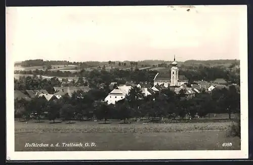 AK Hofkirchen a.d. Trattnach, Panorama mit Kirche
