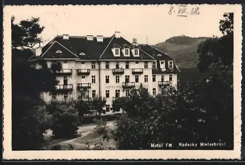 AK Hinterbrühl, Hotel FM. Radecky