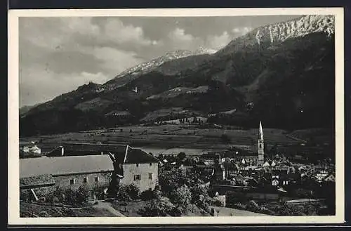 AK Rottenmann, Talansicht mit Schloss Grünbühel
