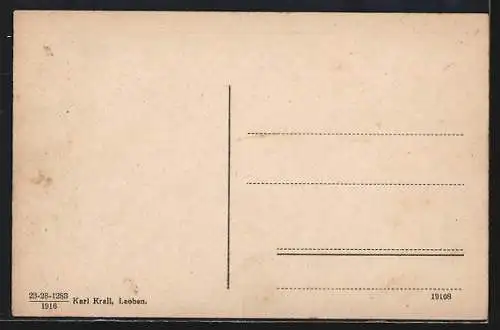 AK Leoben, Totalansicht von einen Berg aus