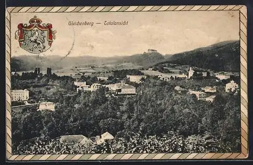 AK Gleichenberg, Totalansicht, Wappen